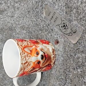 Corgi Coffee Mug And Metal Bookmark Gift Set, 2 Pc, New In Box